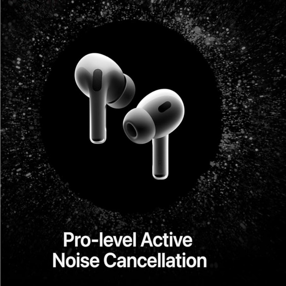 Apple Black Wireless Earbuds with Noise Cancellation